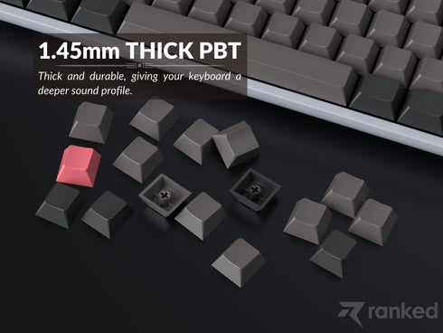 Teclas PBT en blanco premium